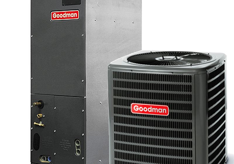 New split-system air handler and outdoor condenser